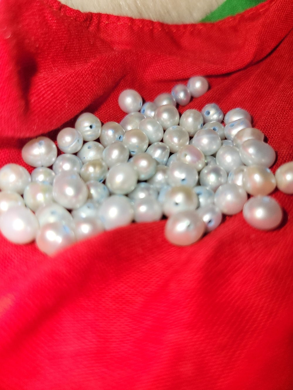 Genuine Dyed Blue Pearl Beads • Vibrant Loose Real Pearls • Jewelry Making Craft